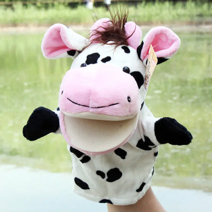 Plush Cartoon Animal Puppets for Early Education