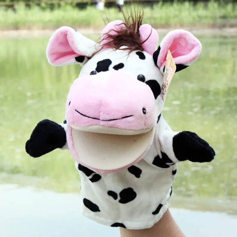 Plush Cartoon Animal Puppets for Early Education