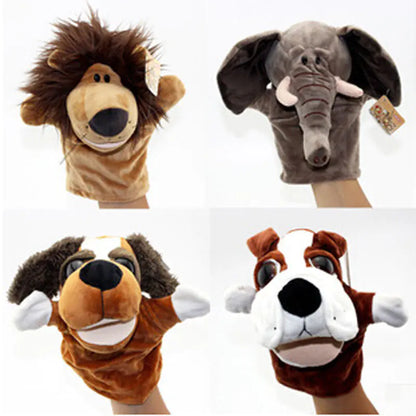 Plush Cartoon Animal Puppets for Early Education