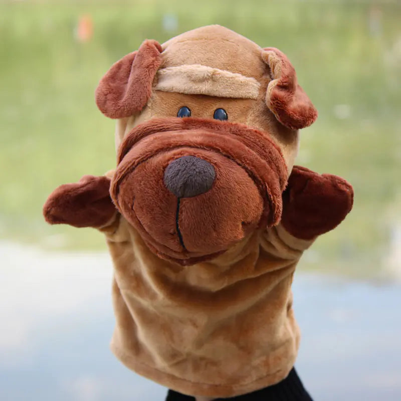 Plush Cartoon Animal Puppets for Early Education