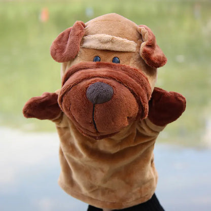 Plush Cartoon Animal Puppets for Early Education