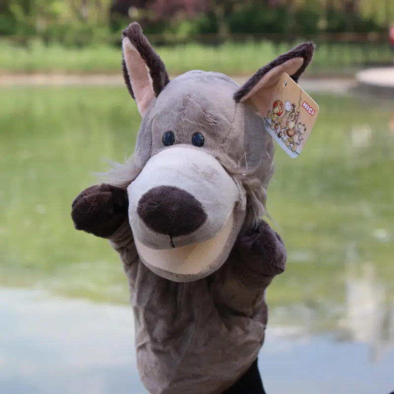 Plush Cartoon Animal Puppets for Early Education