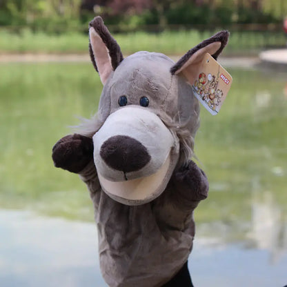 Plush Cartoon Animal Puppets for Early Education