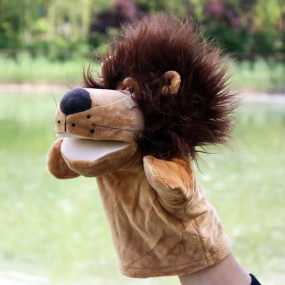 Plush Cartoon Animal Puppets for Early Education