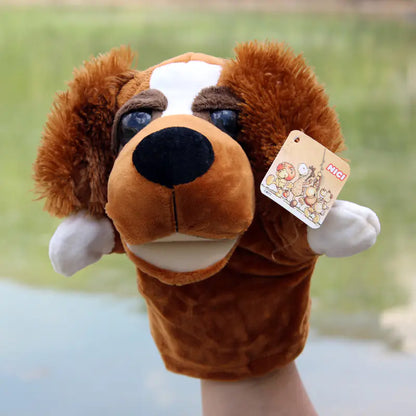 Plush Cartoon Animal Puppets for Early Education