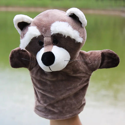 Plush Cartoon Animal Puppets for Early Education